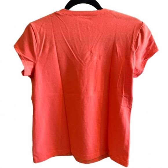 Chico’s Orange & Gold Print Shirt Size Medium - Picture 3 of 8